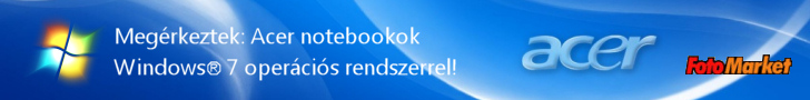Acer notebookok Windows 7 oper�ci�s rendszerrel a FotoMarketen